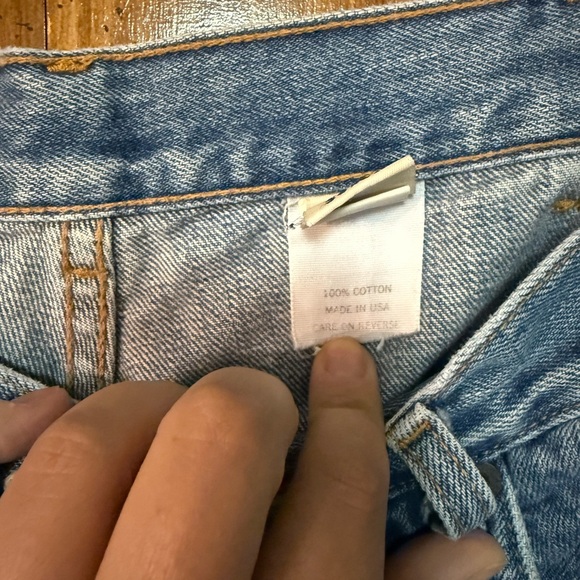 Vintage Y2K Abercrombie & Fitch 1892 button fly worn denim sz 36x32 made in USA - Picture 8 of 13